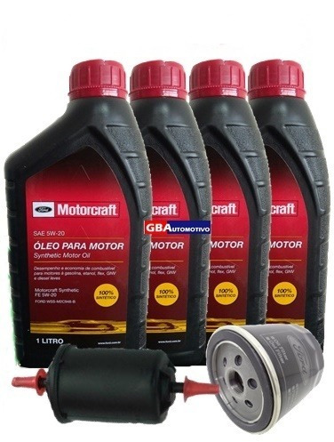 Kit Ford Motorcraft 5w20 + Filtros Ford Focus 1.6 16v Sigma