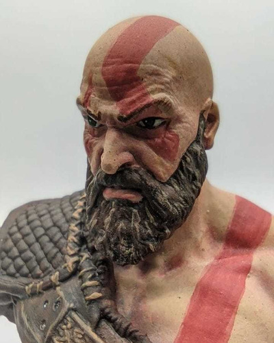 Busto Kratos God Of War Resina 3d 12 Cms
