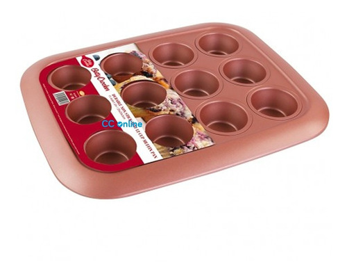 Molde Mini Muffins X 12 Rosa Cupcakes Betty Crocker - Cc
