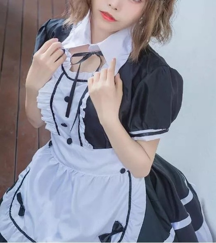 Imagen 3 de 6 de Traje Maid Sirvienta Cosplay Lolita Kawaii