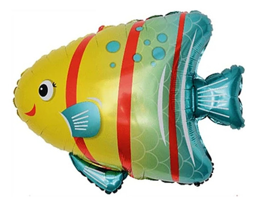 Pack 10 Globos Pez Burbuja 34 X 36 Cms.