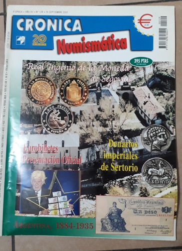 Cronica Numismatica Revista N ° 129 Sepriembre 2001 (c12)