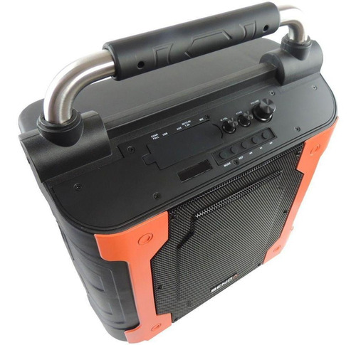 Caixa De Som Amplificada Microfone Sem Fio Karaokê 80w Rms