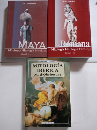 Mitologias Maya/romana/iberica. Pack 3 Obras. Tapas Blandas