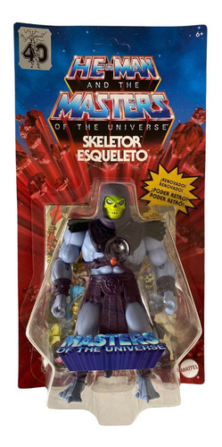 Skeletor Motu Origins Retro Play Mattel Wave 9 Unpunched (Usado)
