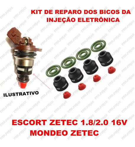 Kit Reparo Dos Bicos Injeção Escort Zetec 1.8/2.0 16v Mondeo