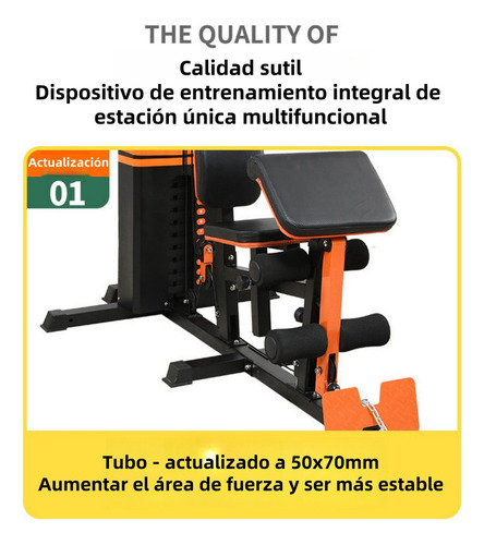Gimnasio Multifuncional Uso Rudo Multiestacion Brazo Pierna