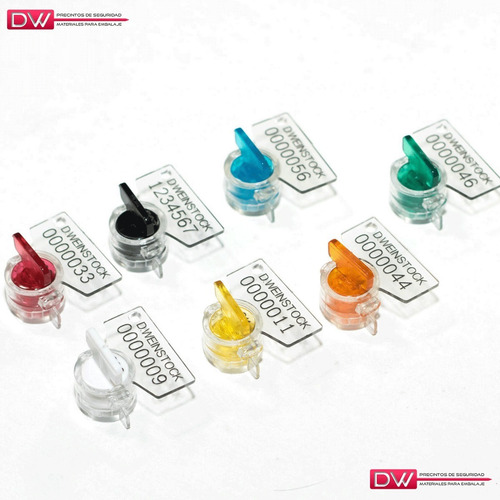 Imagen 2 de 10 de Precinto Plastico Policarbonato Maxima Seg Auto Seal X500 Dw