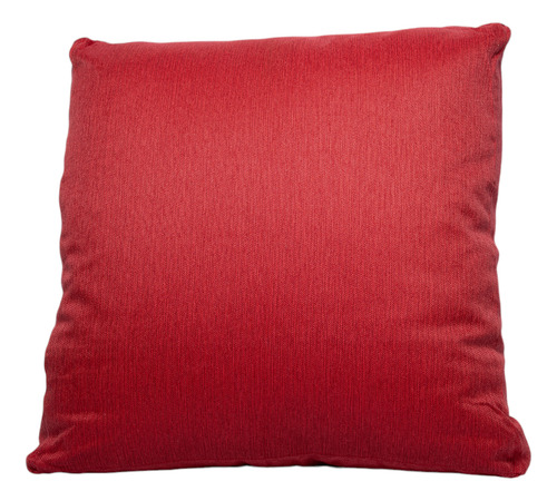 Almohadón Chenille Antidesgarro Sillón Algarrobo 50x50x10 Cm Rojo Chenille Antidesgarro