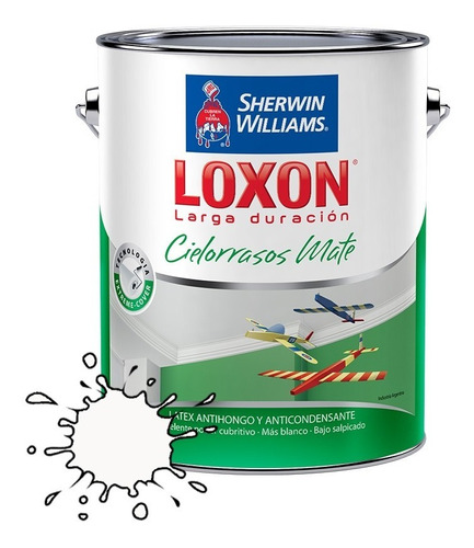 Loxon Latex Cielorrasos Mate Antihongo X 4 Lt