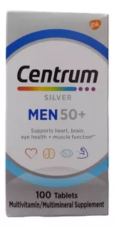 Centrum Silver Men 50+ Americano 100 Tabs Hombre +50 Años