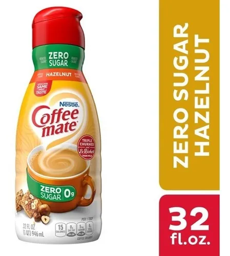 comprar Coffee Mate Zero Sugar Hazelnut Importado 946ml