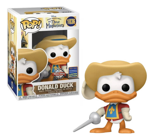 Donald Duck Mosquetero Funko Pop 1036 Exclusivo Disney Se