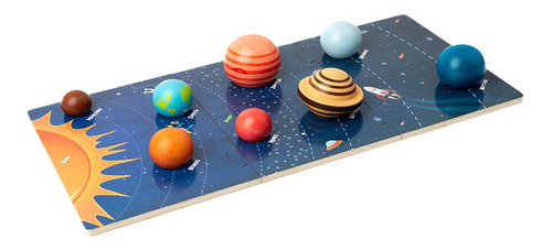 Juego De Rompecabezas Solar System Planet Toys