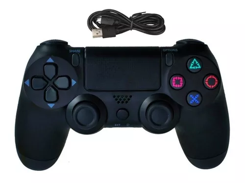 Controle Playstation 4 Com Fio Ps4 Led Joystick Video Game em