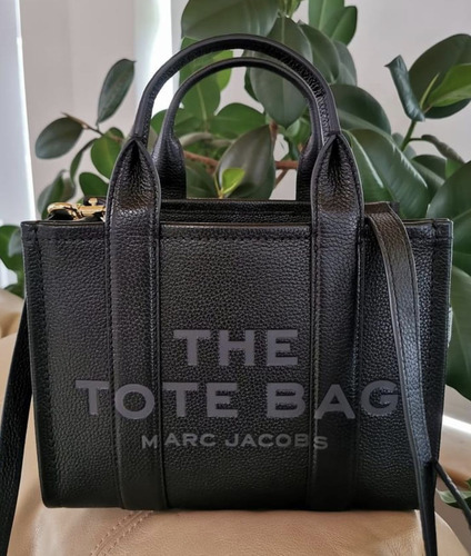 The Leather Mini Tote Bag (small) Marc Jacobs - Nueva Negro Lisa Níquel Negro