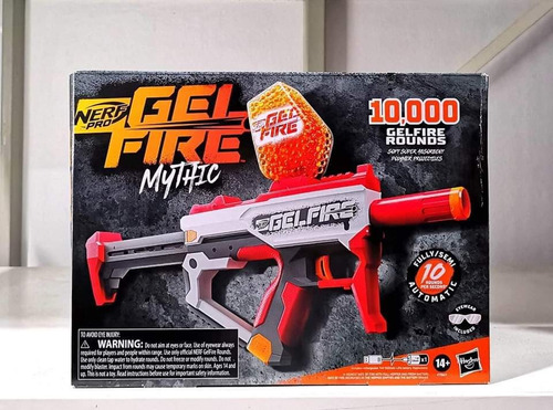 Pistola Hidrogel Nerf Mythic C/10000 Cargas Gel Lanzador
