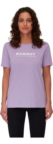 Polera Mujer Mammut Core T-shirt Logo Morado