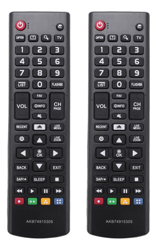 2 Controles Remotos De Televisión Akb74915305 Para Smart 43u