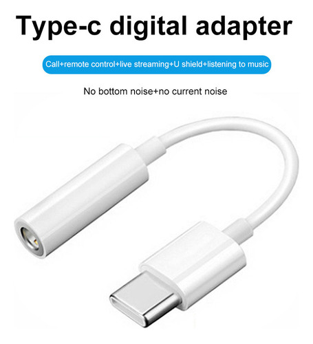 Adaptador Tipo C Tipo C A Cable Adaptador Auxiliar De 3,5 Mm