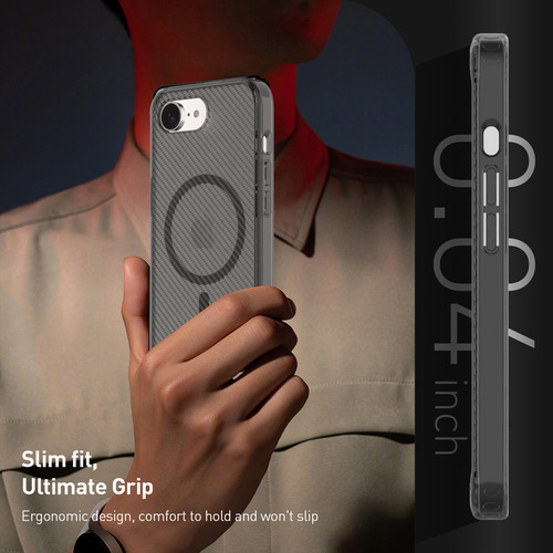 Funda Con Textura De Fibra De Carbono Para iPhone 16 E