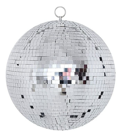 Plateado Espejo grande Disco de cristal Bola de baile Baile para el hogar Bandas para fiestas Club Stage Lighting Durable Disco Ball Light 