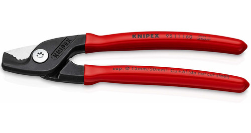 Knipex Tools 95 11 160 Tijeras De Cable De Corte Escalonado,