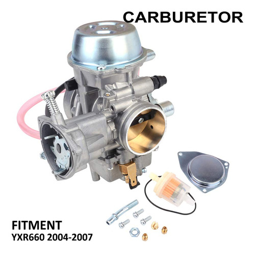 Utv Yxr660 Carburetor Carb For 2004-2007 Yamaha Rhino 6...