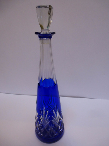 Botella Antigua  De Cristal Saint Louis,  Modelo Massenet