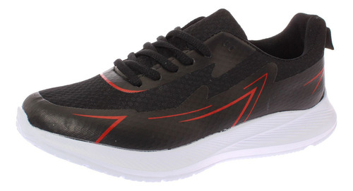 Zapatilla Negro/rojo Vía Franca Art. 8s2206a0090black