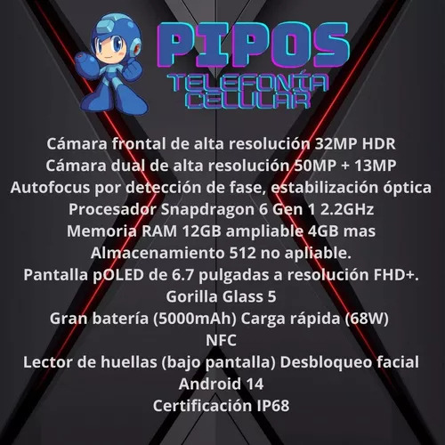 Motorola Edge 50 Fusión 5g 12ram 512gb 108mp Gamer Ip68 Dual Forest Blue