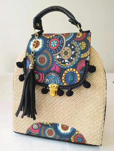 Bolsa-mochila Artesanal Muñeca Lele María, Parejita, 2 En 1 | Meses sin  intereses