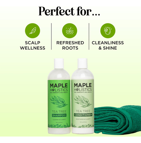 Conjunto De Shampoo E Condicionador Maple Holistics Tea Tree