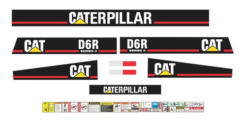 Calcomanias Caterpillar D6r Series 2, Preventivos Originales