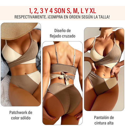 Conjunto De Dos Piezas De Traje De Baño Bikini Para Mujer