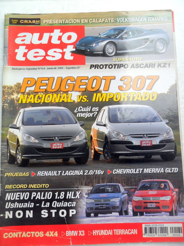 Auto Test 164 Peugeot 307 Nacional Vs Importado * Ascari Kz1