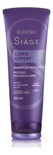 Shampoo Loiro Expert Matizador Proteção Cabelos 250ml Siàge
