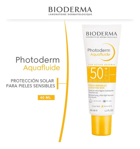 Bioderma Photoderm Max Aquafluide Spf50+ Sin Color 40 Ml