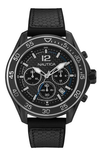 Nautica Reloj De Los Hombres Nmx 1600 De Fibra De Carbono