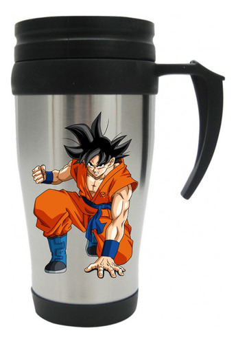 Vaso Viajero Metalico Goku Dragon Ball Mugs I