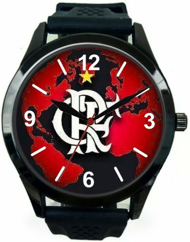 Kit 3 Relógios Pulso Personalizados Torcedor Flamenguista