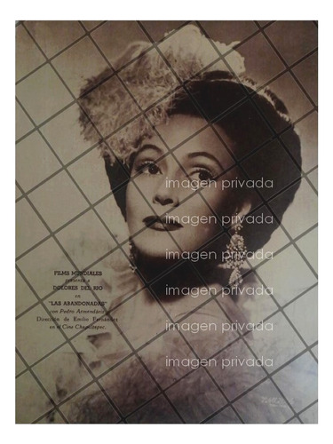 Afiche Retro 1944 Pelicula Las Abandonadas Dolores Del Rio