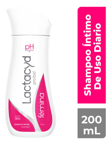 Shampoo Íntimo Floral Lactacyd Fémina De Uso Diario De 200ml