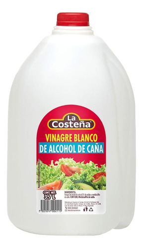 Vinagre Blanco La Costeña De Alcohol De Caña 3.7l