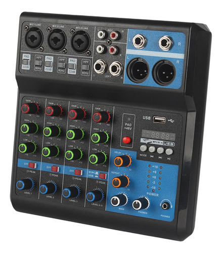 A Mezclador Digital Mini Mixer Dj Sound Mixer