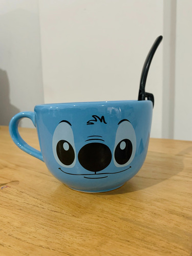 Taza Tazón Pack 2 + Cuchara - Angela - Stitch Turquesa Ángel Y Stitch