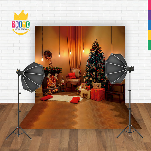 Fundo Fotográfico Cenário Vertical Tecido 1,50m X 2,20m Cor NATAL CENÁRIO F145