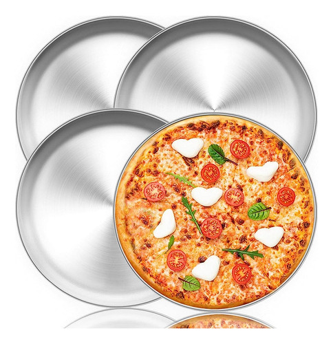 ~? Teamfar Pizza Pan, 12 Pulgadas Pizza Pan Set Round Pizza 