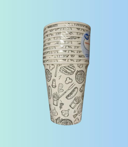 Vasos Desechables Parrillada Asado Hot Dog Chef