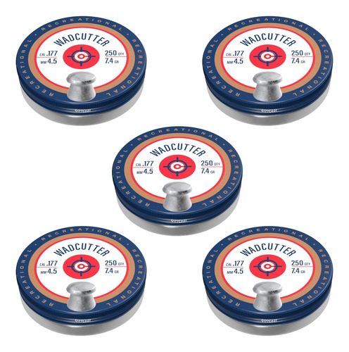 Kit 5 Latas Diábolos Crosman 6177 Cal 4.5mm